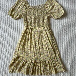 Floral Yellow Dress